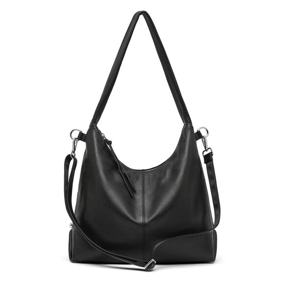 Mffоr Handbags - 6742 Leather Hobo Bags, Tote Bag , Slouchy Shoulder Purse, Crossbody